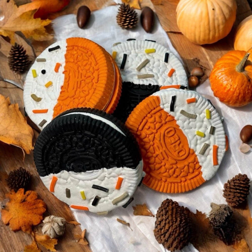 🆕Sets of 4 Fake Fall  Oreos cookies| Faux cookies | False Oreos cookies | Fall